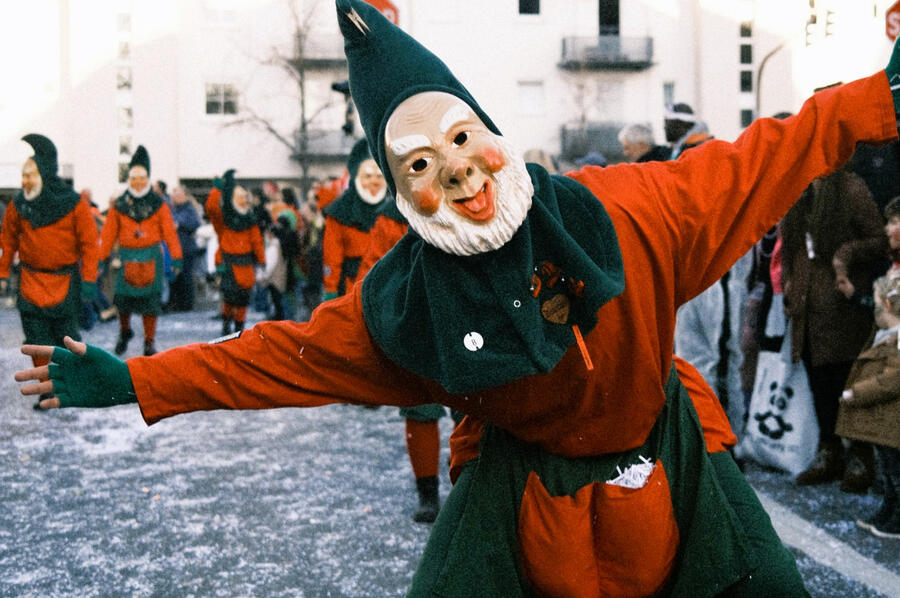 Gartazwergla Schubkarre in Action